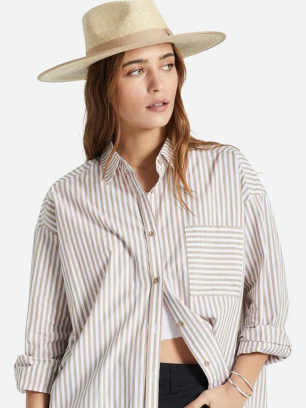 Brixton Jo Rancher Limited In Natural Straw Hat NEW no Tags. SPF 50+ Size Small - Picture 9 of 13